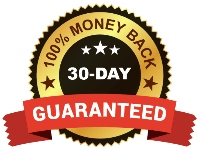100% money back, 30-day guaranteed
